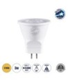 GLOBOSTAR® TINO 60110 Σποτ GU5.3 MR11 LED 3W 300lm 38° DC 12-24V IP20 Θερμό Λευκό 2700K - Lumileds SMD Chip - Μ3.5 x Π3.5 x Υ3.5cm - 3 Χρόνια Εγγύηση